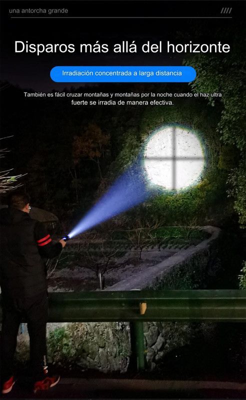 Linterna Alta Potencia Led Portatil Exteriores Lau-3