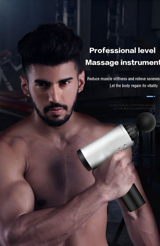 Masajeador Pistola Relajacion Alivio Espalda Fitnes Lau-7