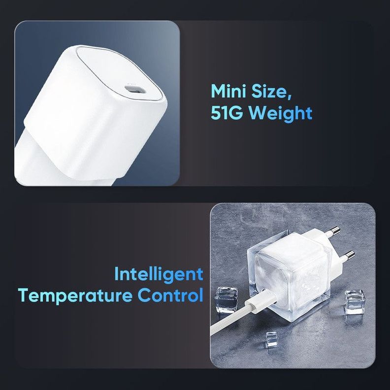 Cargador Adaptador Corriente USB-C Carga Rapida Lau-1
