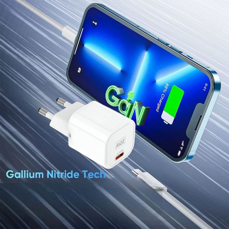 Cargador Adaptador Corriente USB-C Carga Rapida Lau-4