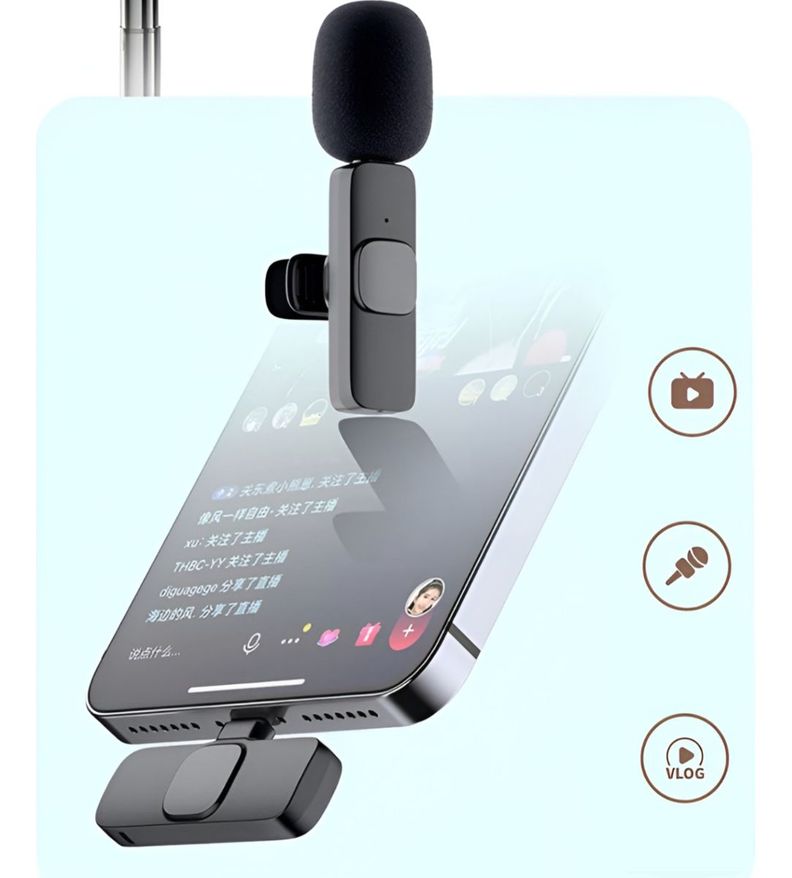 MICRÓFONO INALÁMBRICO Lavalier Balita Tipo C Plug-Play-4