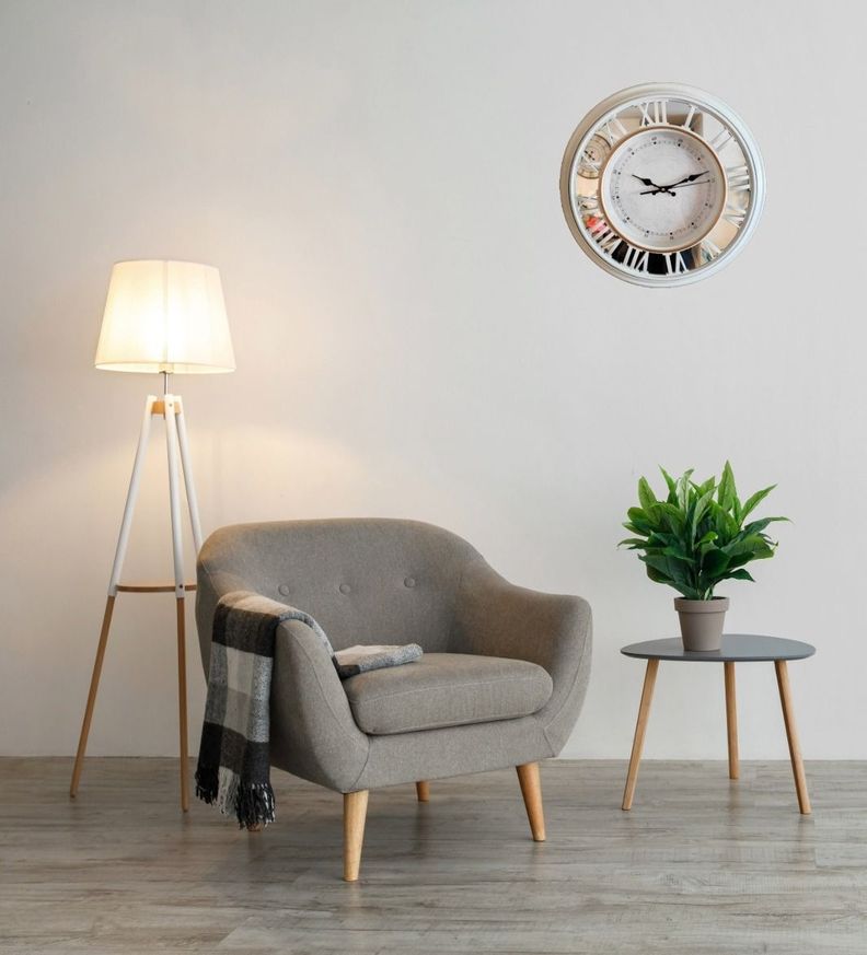Reloj Pared Decorativo Vintage Grande Número Romano Jhn-6