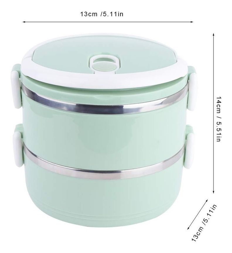 Lonchera Doble Compartimiento Térmica Colores Comida Jhn-8