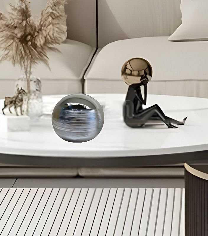 Set 2 Esferas Efecto Raye Decorativa Modernas Lau-5
