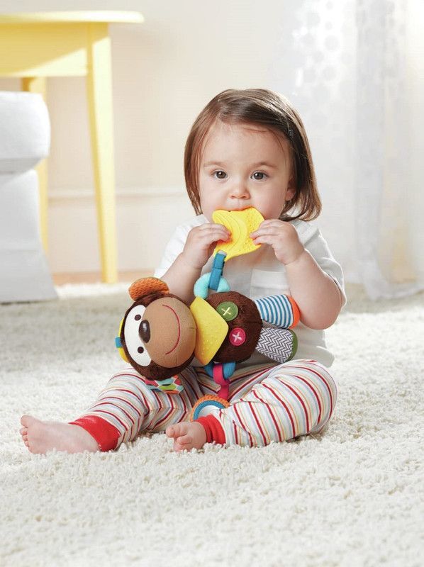 Mordedor Peluche Sensorial Estimulacion Colgante Bebes Lau-0