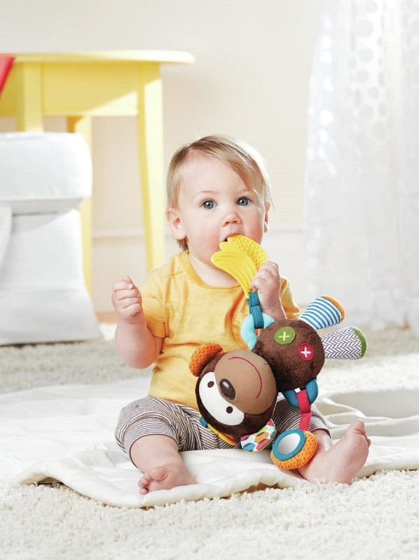 Mordedor Peluche Sensorial Estimulacion Colgante Bebes Lau-1