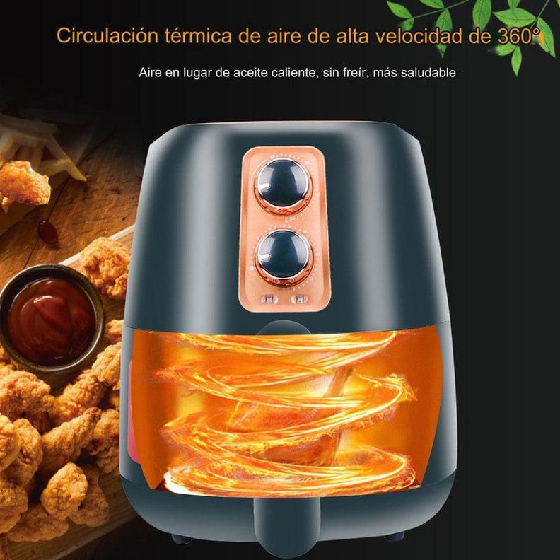 Freidora Aire 4,8L Control Manual Freir Antiadherente Lau-7