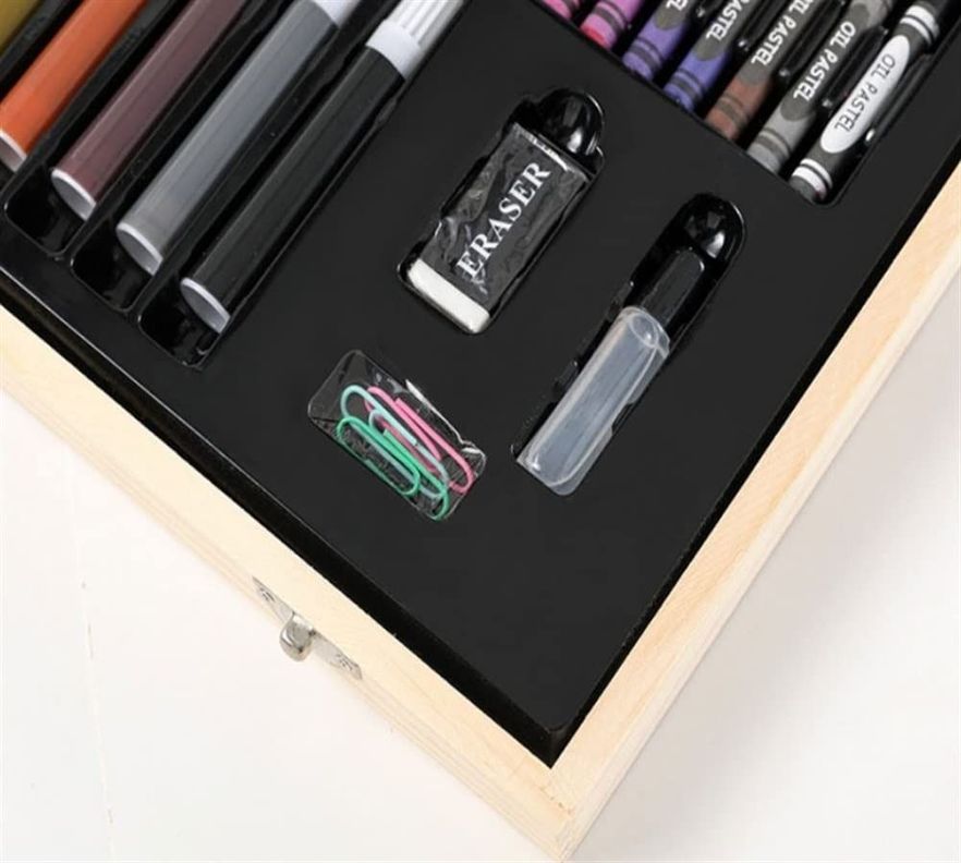Kit Dibujo Lápices Crayones Pintura Accesorio 180 Piezas Jhn-5