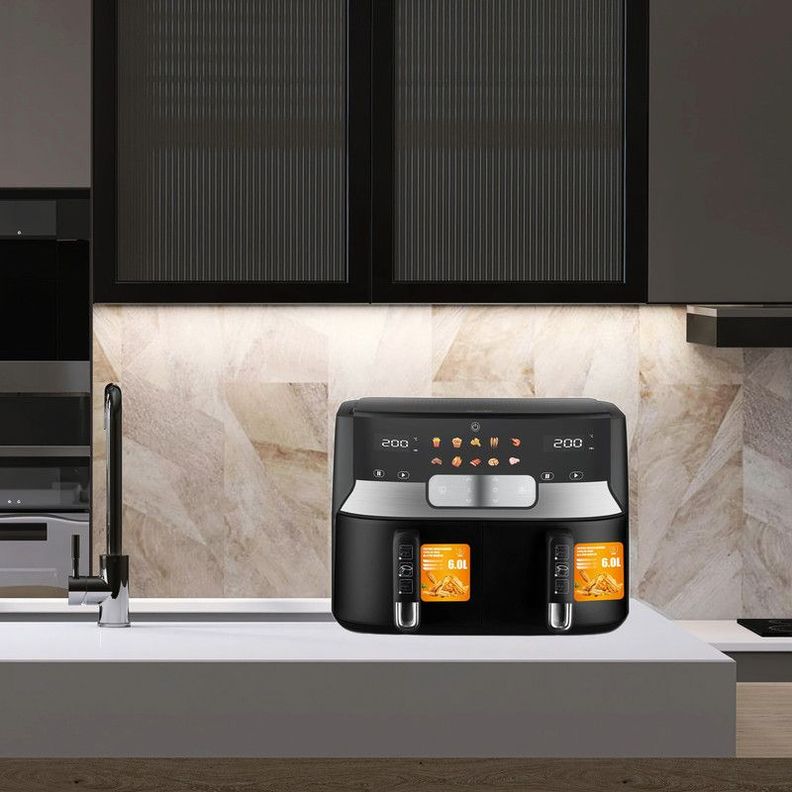 Freidora Aire 12L Doble Cesta Tecnologia Digital Cocina Lau-7