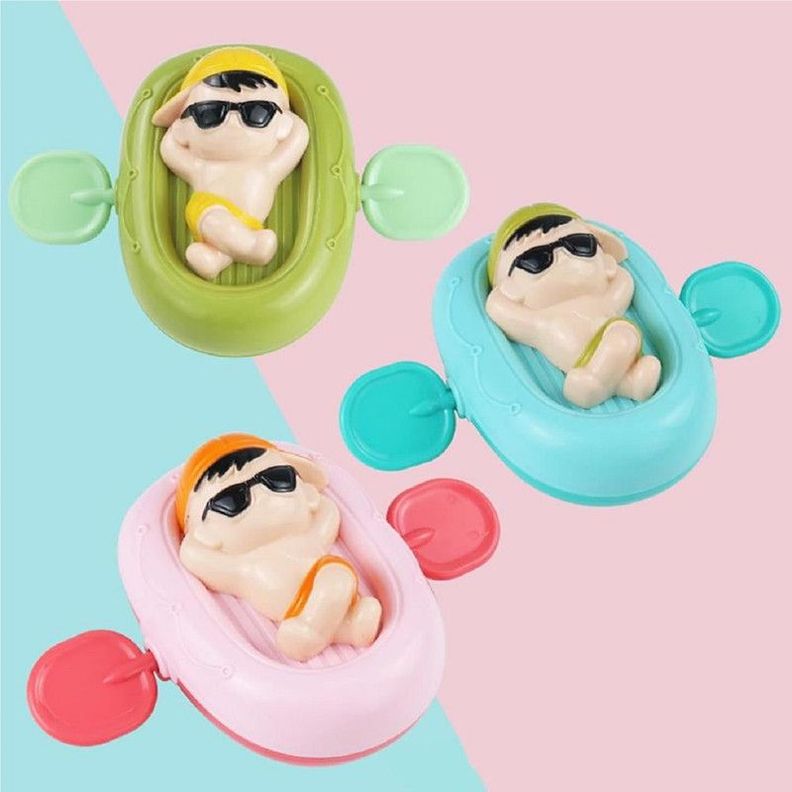 Set 5 Juguete Kayac Flotador Cuerda Baño Ducha Bebe Lau-1