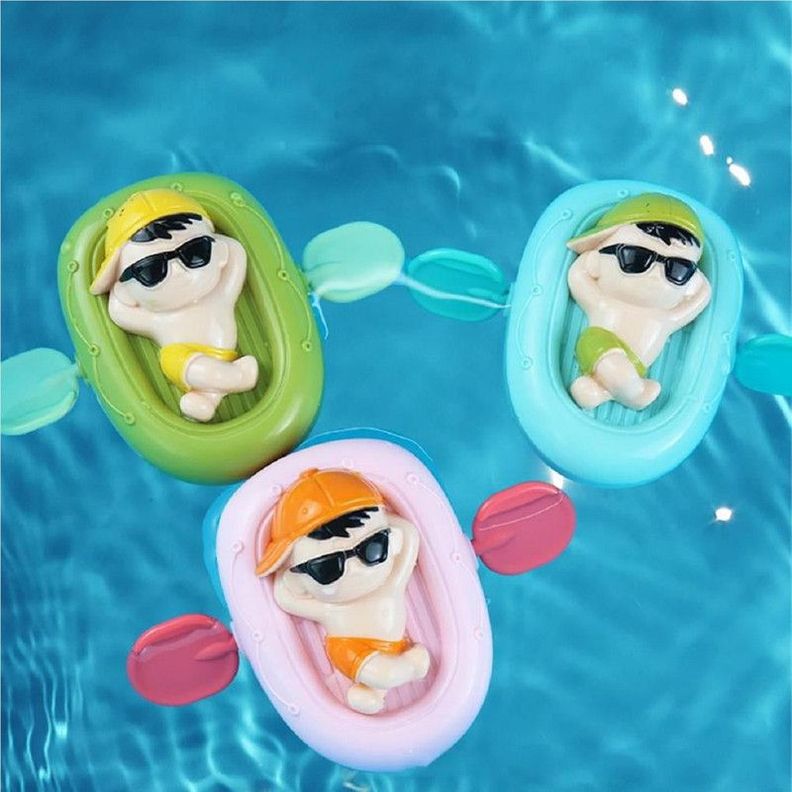 Set 5 Juguete Kayac Flotador Cuerda Baño Ducha Bebe Lau-2