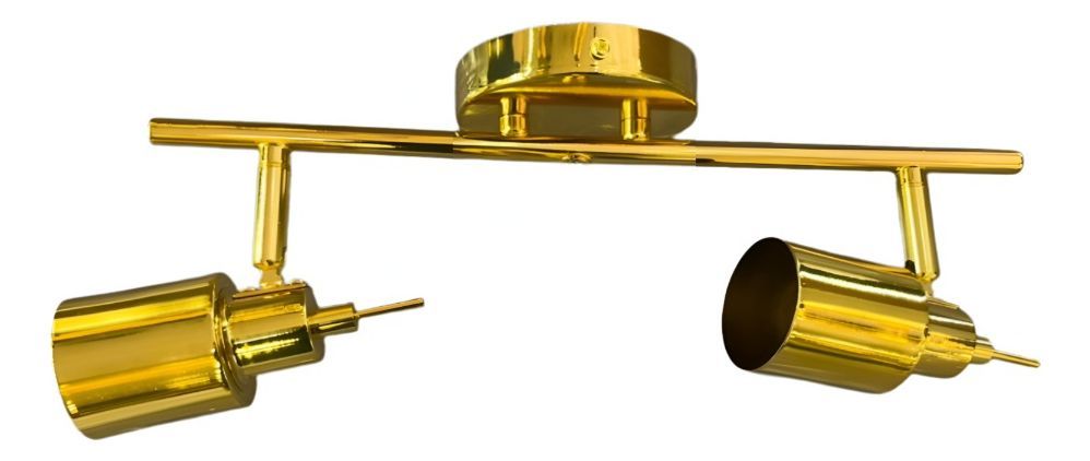 Lámpara Pared Techo Dorado 2 Luces LED Ajustable Jhn-0