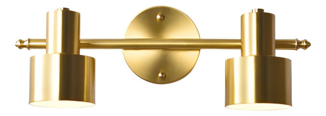 Lámpara Pared Techo Dorado 2 Luces LED Ajustable Jhn-3