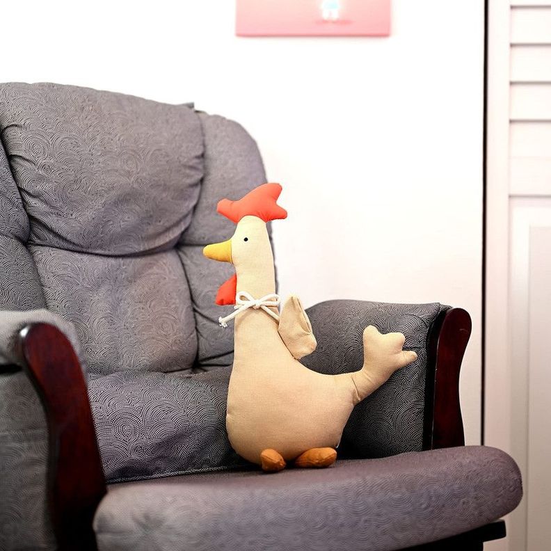 Muñeco Juguete Apego Gallo Ganso Jirafa Bebes Lau-2