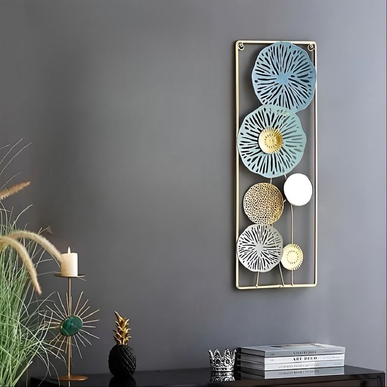 Decoración Espejo Pared Metal Ligero Moderno Elegante Jhn-2