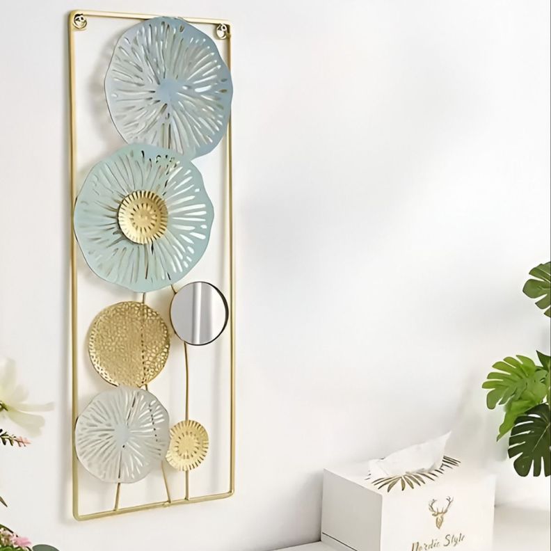 Decoración Espejo Pared Metal Ligero Moderno Elegante Jhn-6