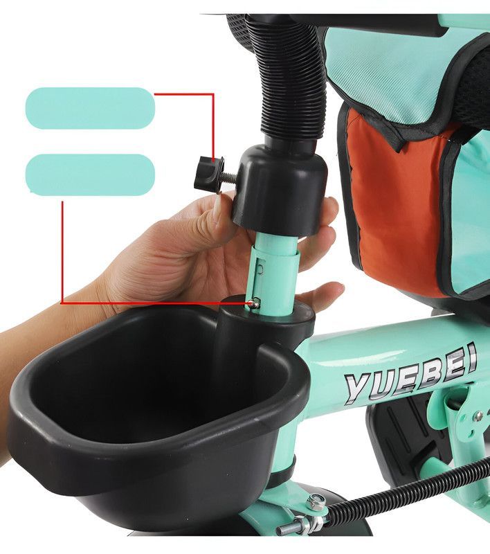 Triciclo Cochecito Moto 2 en 1 Sombrilla Ajustable Niños Lau-8