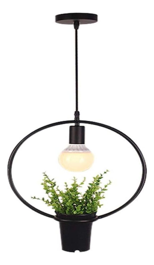 Lámpara Colgante Moderna Plantas Creativo Jardin Hogar Lau