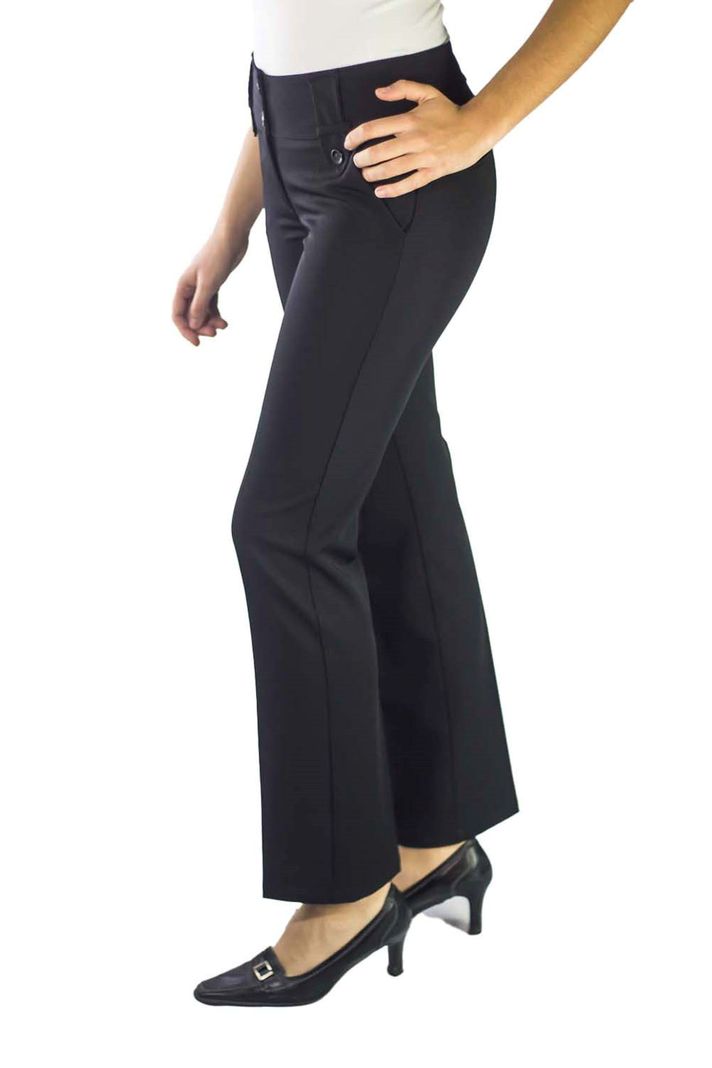 Pantalon Recto Formal Poly Spandex -0