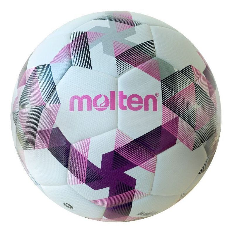 Balón de Fútbol Molten 3555 FG ANFP 2024 Profesional Blanco con Rosado y Gris-0