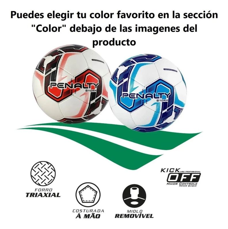 Balón de Futbolito / Baby Fútbol  Penalty Storm Bote Medio N° 4 blanco con rojo-4