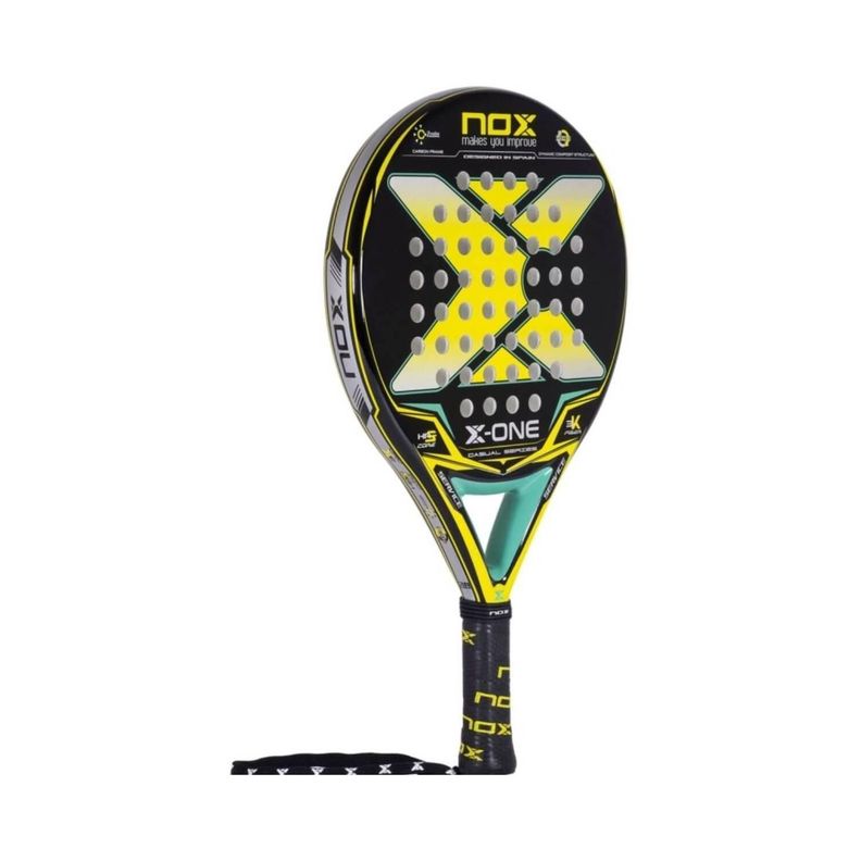 Pala Padel Nox X- One Casual Series Amarilla + Funda-2