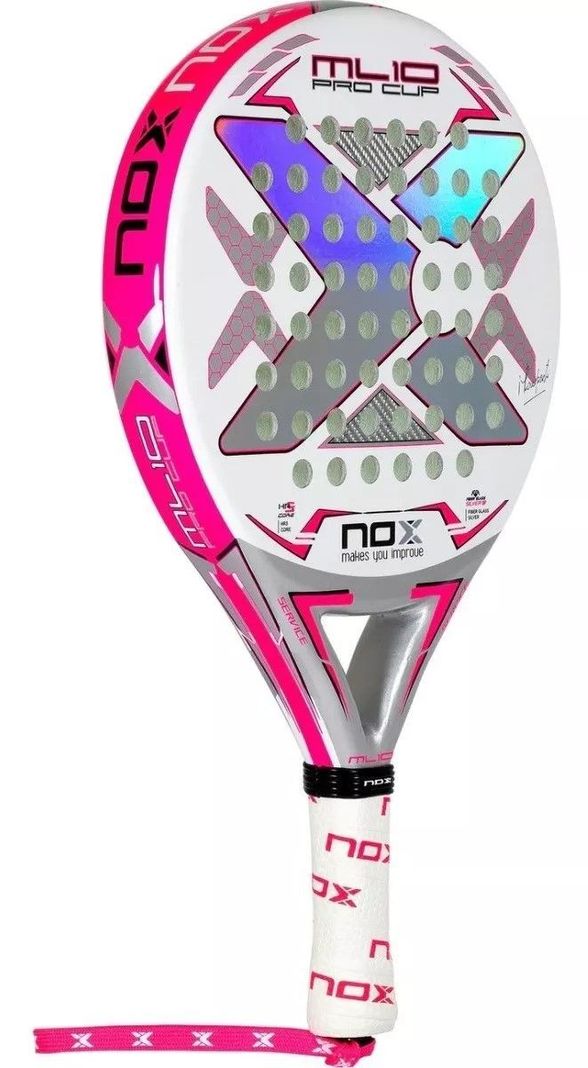 Pala Padel Nox Mujer Ml10 Pro Cup Silver 2023 + Funda-0