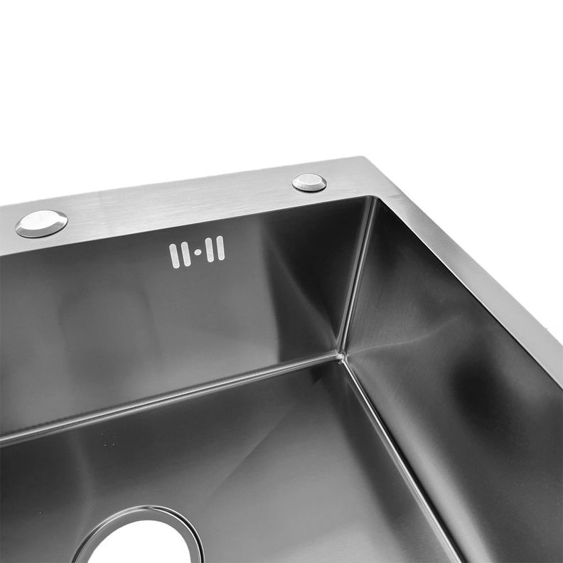 Lavaplatos De Acero Inoxidable Una Cubeta Grey 60x45-2
