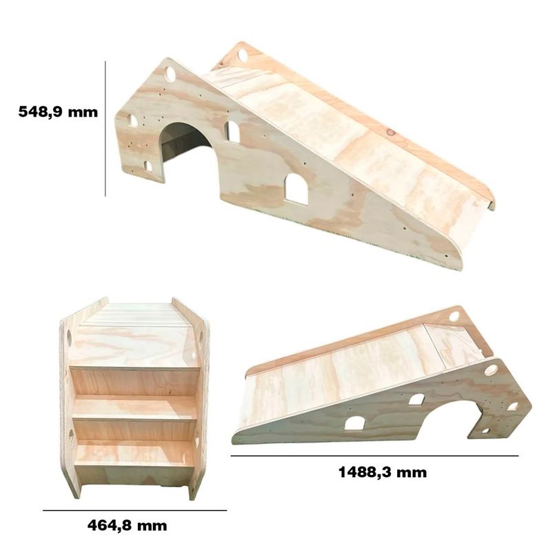 Resbalin de madera para niños montessori-1