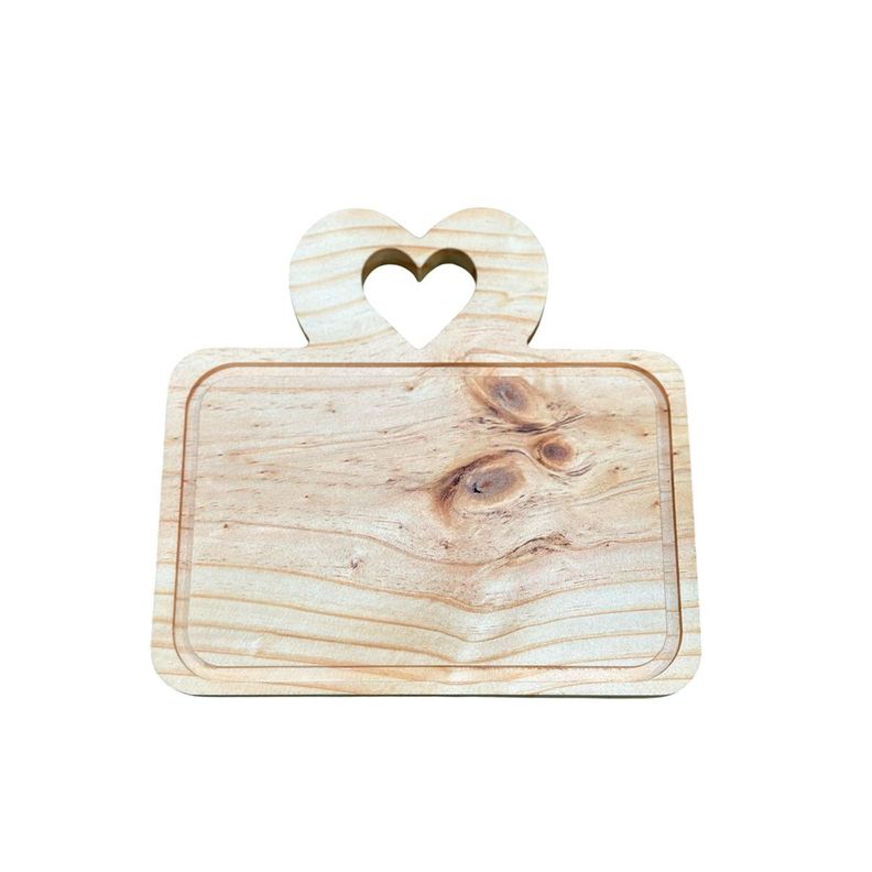 Pack De 10 Tabla De Picoteo, Cocktail Modelo 2 Corazon 22x21-1