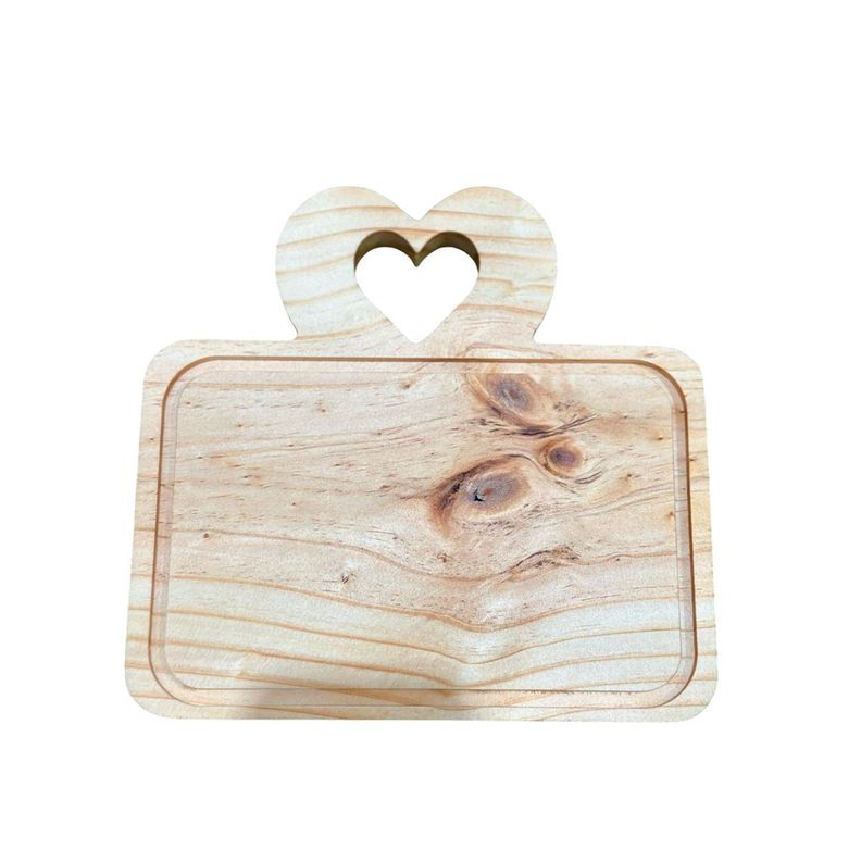 Pack De 10 Tabla De Picoteo, Cocktail Modelo 2 Corazon 22x21-3