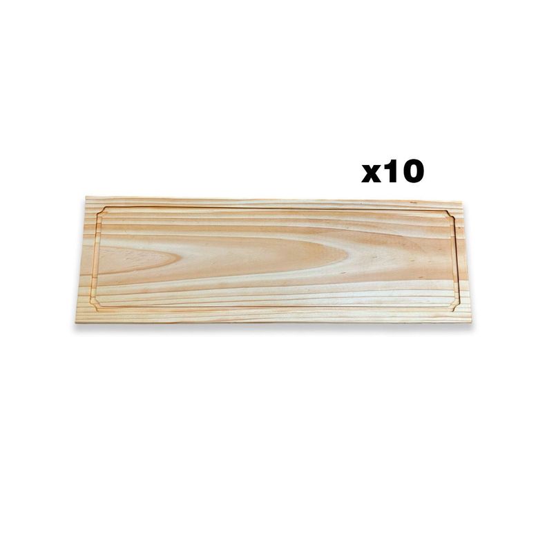 pack de 10 Tabla De Picoteo, Picadillo O Cocktail Mod 4, 70x23x2 Cm-0