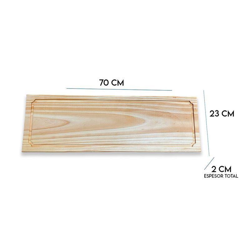 pack de 10 Tabla De Picoteo, Picadillo O Cocktail Mod 4, 70x23x2 Cm-1
