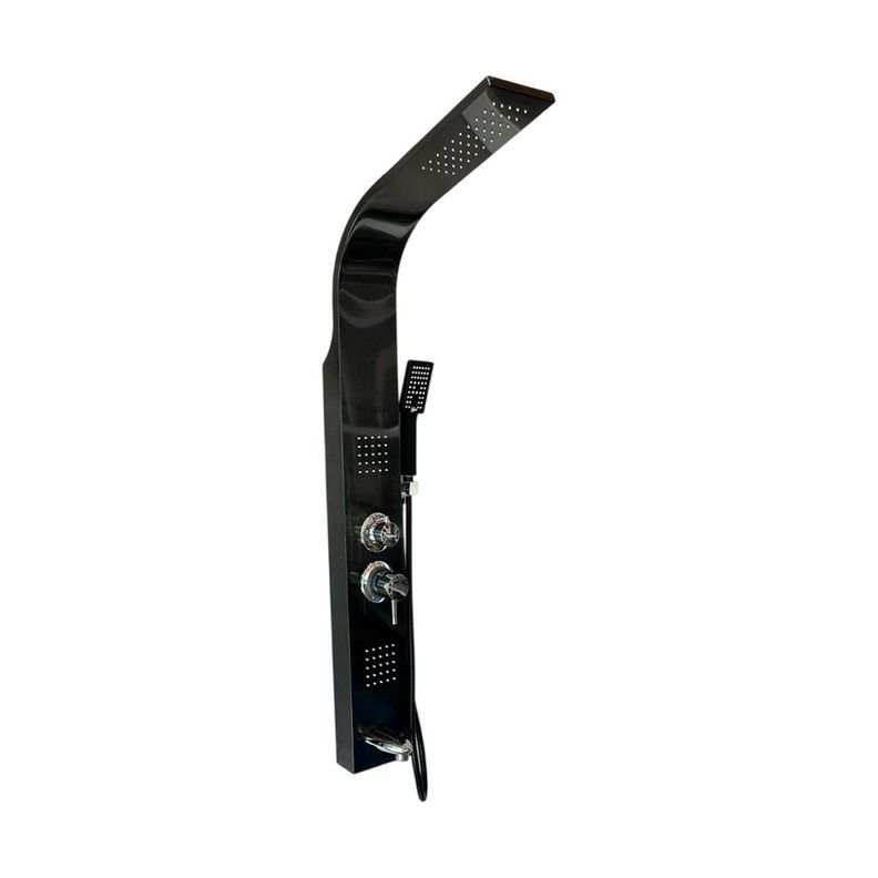 COLUMNA DUCHA BLACK 3 JETS DUCHA CENTRAL Y MANUAL 120 X 15 CM-0