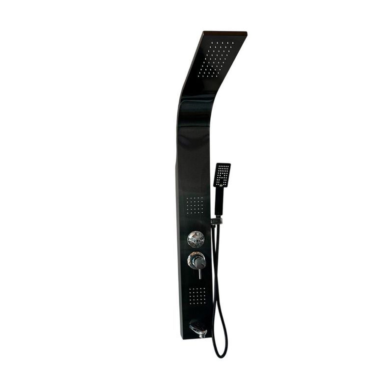 COLUMNA DUCHA BLACK 3 JETS DUCHA CENTRAL Y MANUAL 120 X 15 CM-1