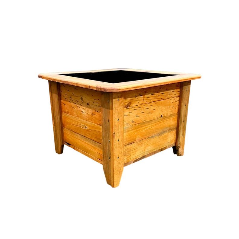 Macetero O Jardinera De Madera Color Alerce 50x50x38-2
