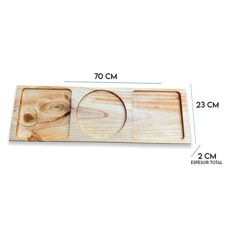 pack de 10 Tabla De Picoteo, Picadillo O Cocktail Modelo2, 70x23x2 Cm-1