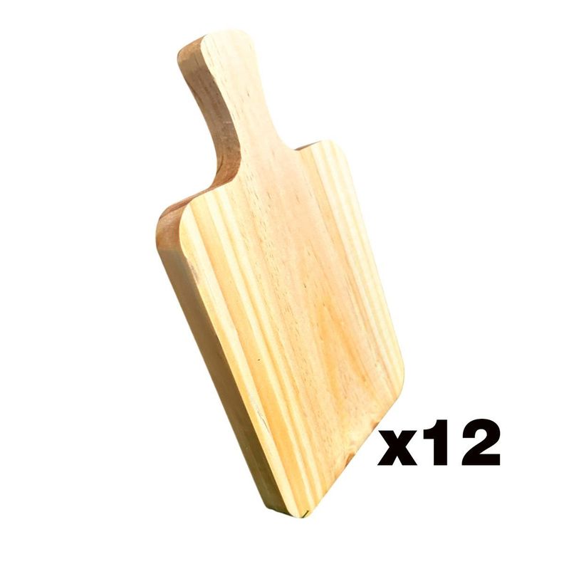 PACK DE 12 Mini Tablas De Picoteo, Picadillo O Cocktail 26X16-0