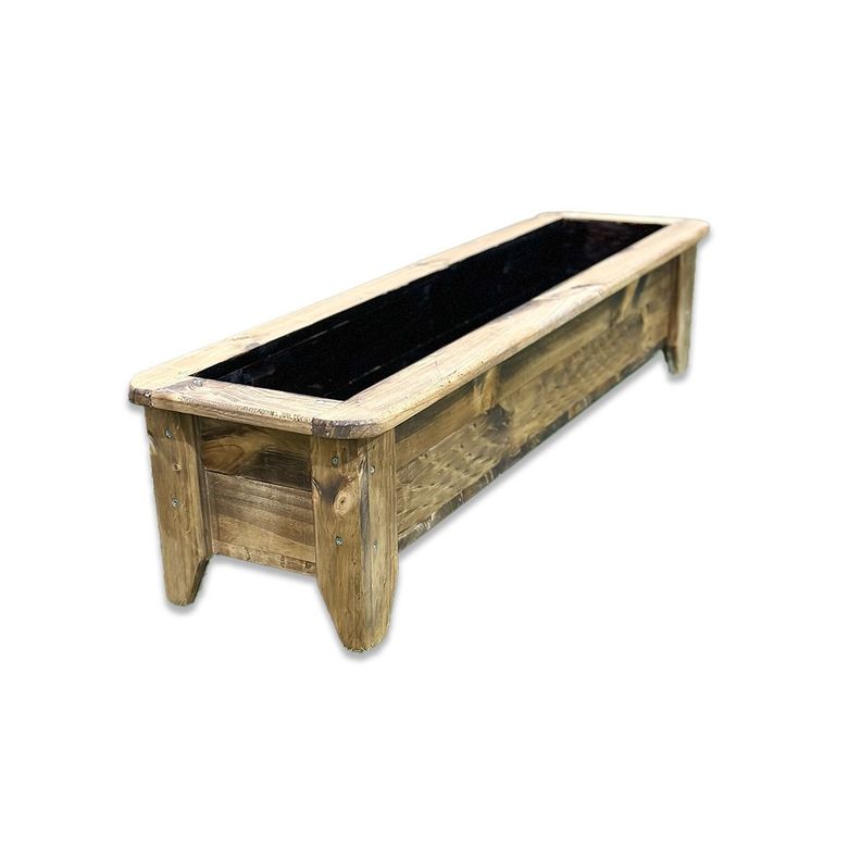 Macetero O Jardinera De Madera Color Roble 125x35x30-0
