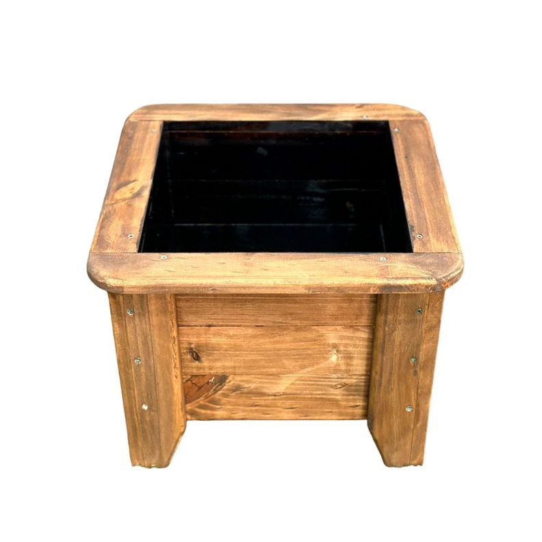 Macetero O Jardinera De Madera Color ROBLE 50x50x38-0