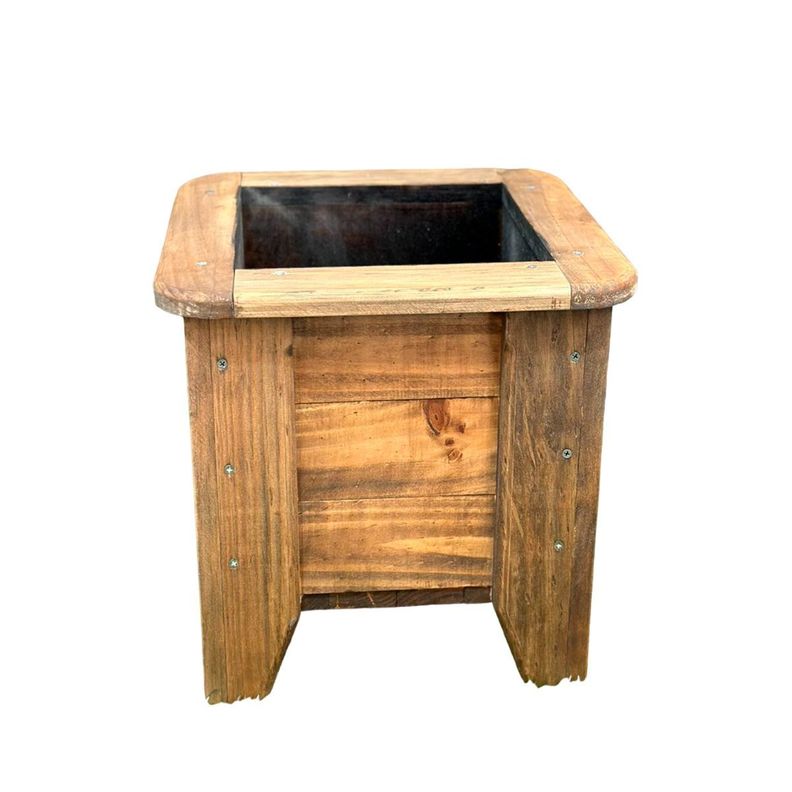 Macetero O Jardinera De Madera Color ROBLE 50x50x38-3