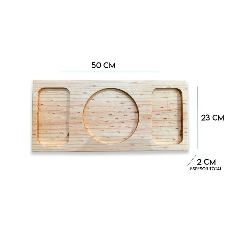 Tabla De Picoteo,picadillo O Cocktail Mod3, 50x23x2 Cm-1