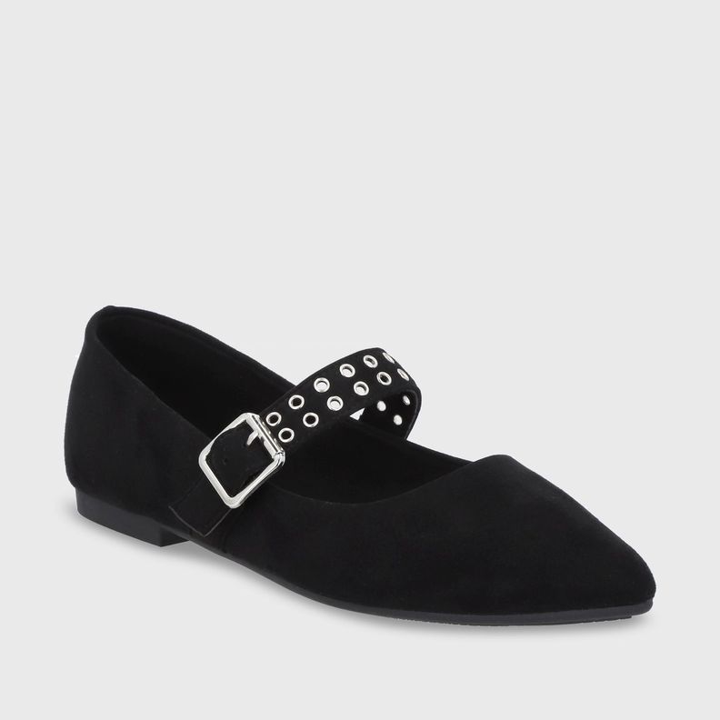 Ballerina Plano Negro Mujer 54011 Gotta-1