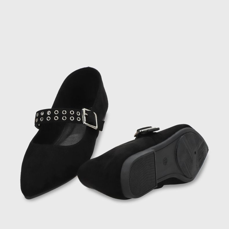 Ballerina Plano Negro Mujer 54011 Gotta-6