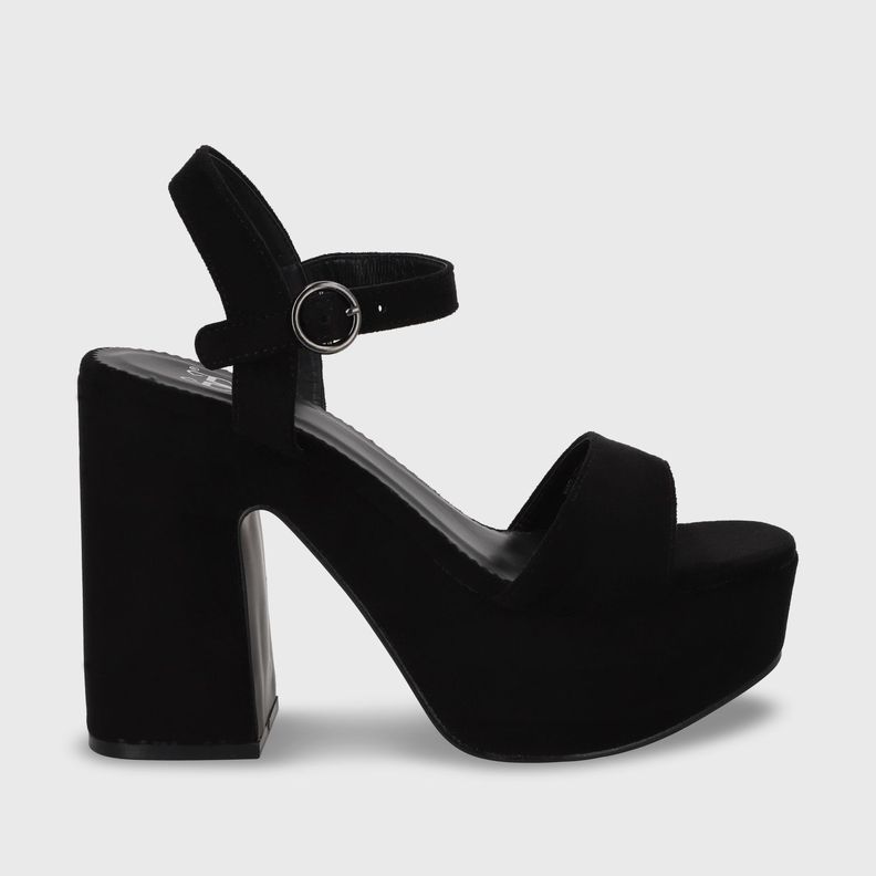 Sandalia Taco Negra  Mujer 45910 Gotta-2