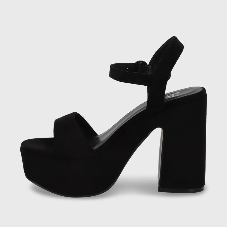 Sandalia Taco Negra  Mujer 45910 Gotta-5