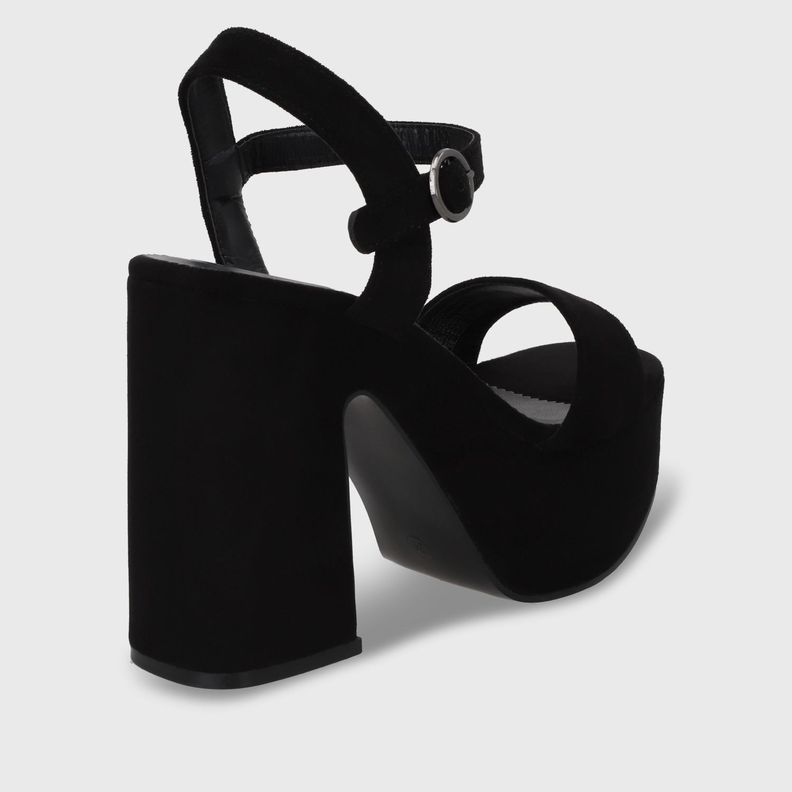 Sandalia Taco Negra  Mujer 45910 Gotta-6