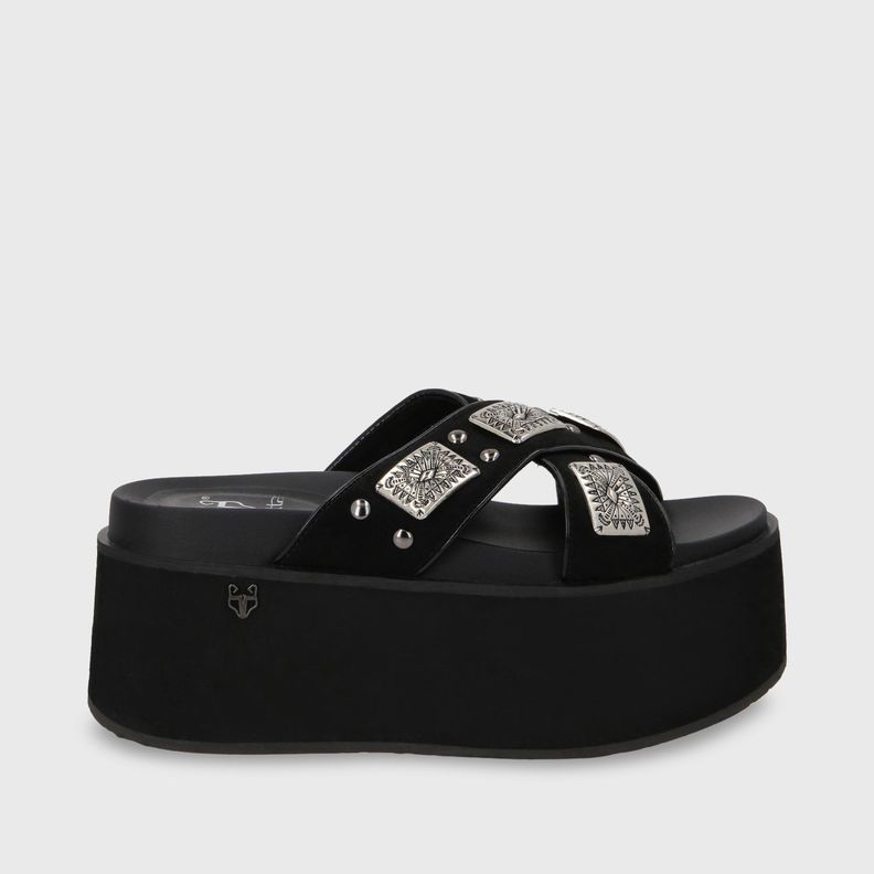 Sandalia Plataforma Negro Mujer 35187 Gotta-0