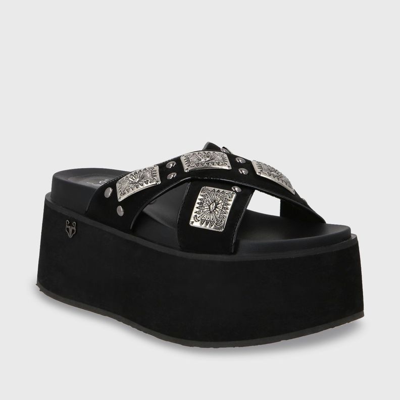 Sandalia Plataforma Negro Mujer 35187 Gotta-1