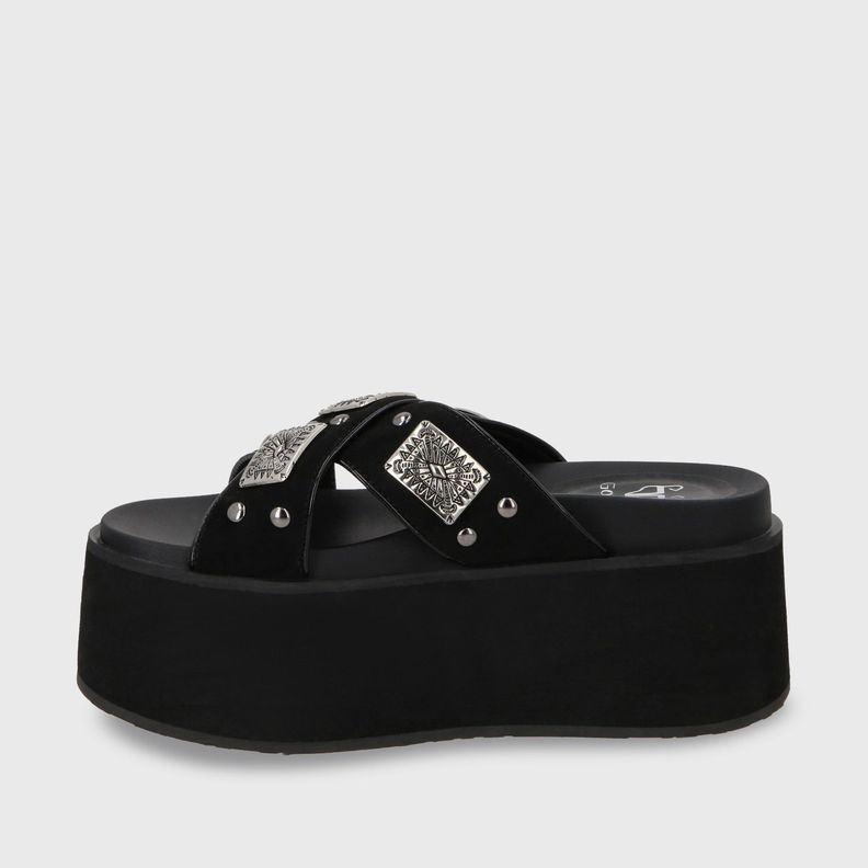 Sandalia Plataforma Negro Mujer 35187 Gotta-3